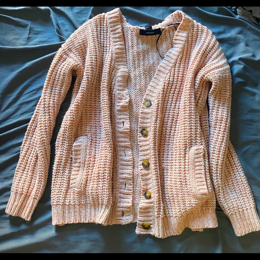 Pink cardigan